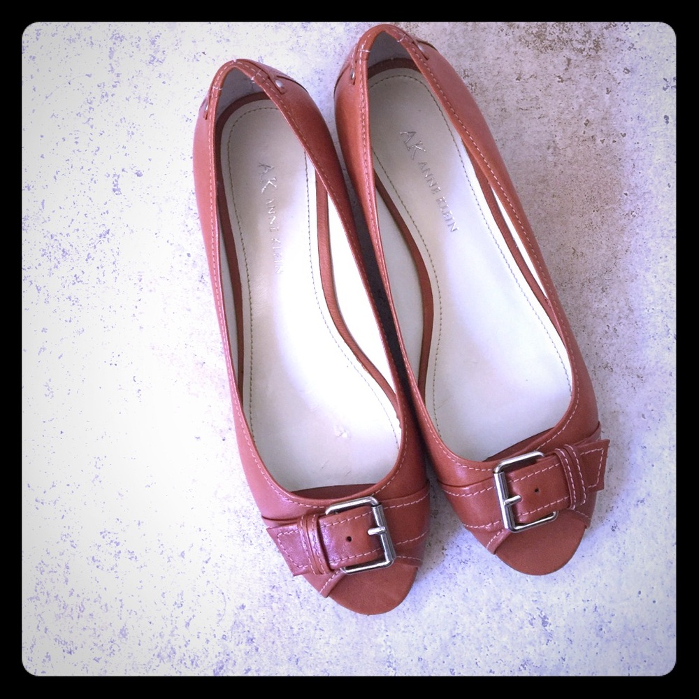 Anne Klein open toed heels -6 1/2